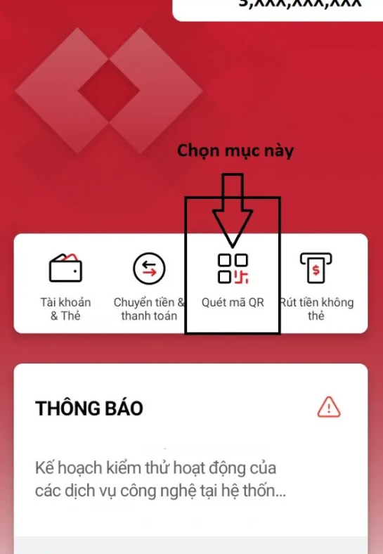 Hướng dẫn chuyển khoản qua QR code kh&ocirc;ng cần nhập số tài khoản.